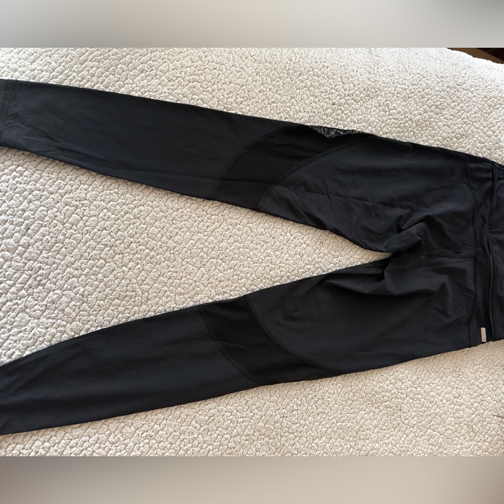 Alala Black Leggings with Mesh Detail - Captain Ankle Pant - Picture 14 of 14